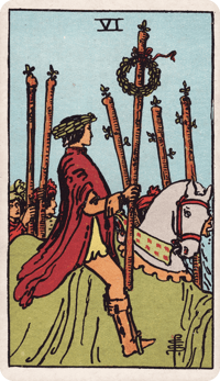 Six of Wands tarot card