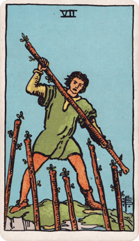 Seven of Wands tarot card