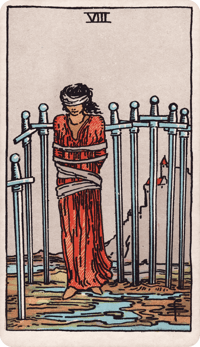 Eight of Swords tarot card