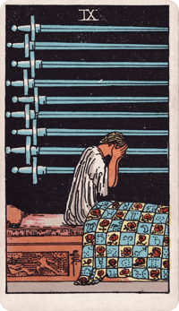 Nine of Swords tarot card