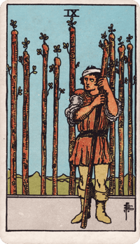 Nine of Wands tarot card