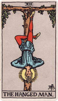 The Hanged Man tarot card