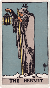 The Hermit tarot card