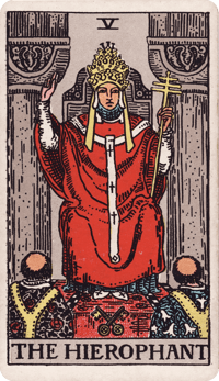 The Hierophant tarot card