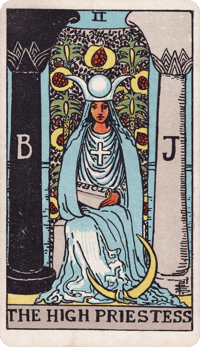 The High Priestess tarot card