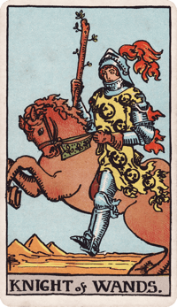 Knight of Wands tarot card