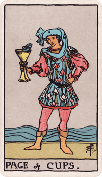 Page of Cups tarot card