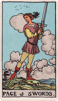 Page of Swords tarot card