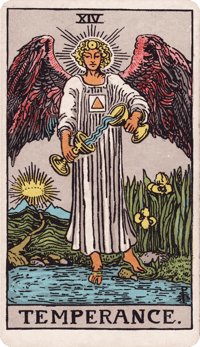 Temperance tarot card