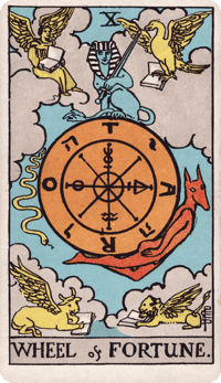 Wheel of Fortune tarot card