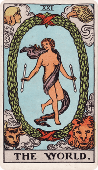 The World tarot card